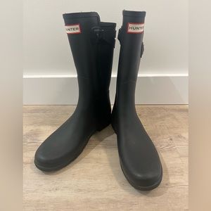 Hunter mid calf adjustable rain boots